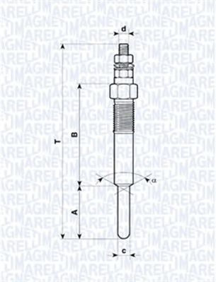 MAGNETI MARELLI 062583101304 -  Свеча накаливания